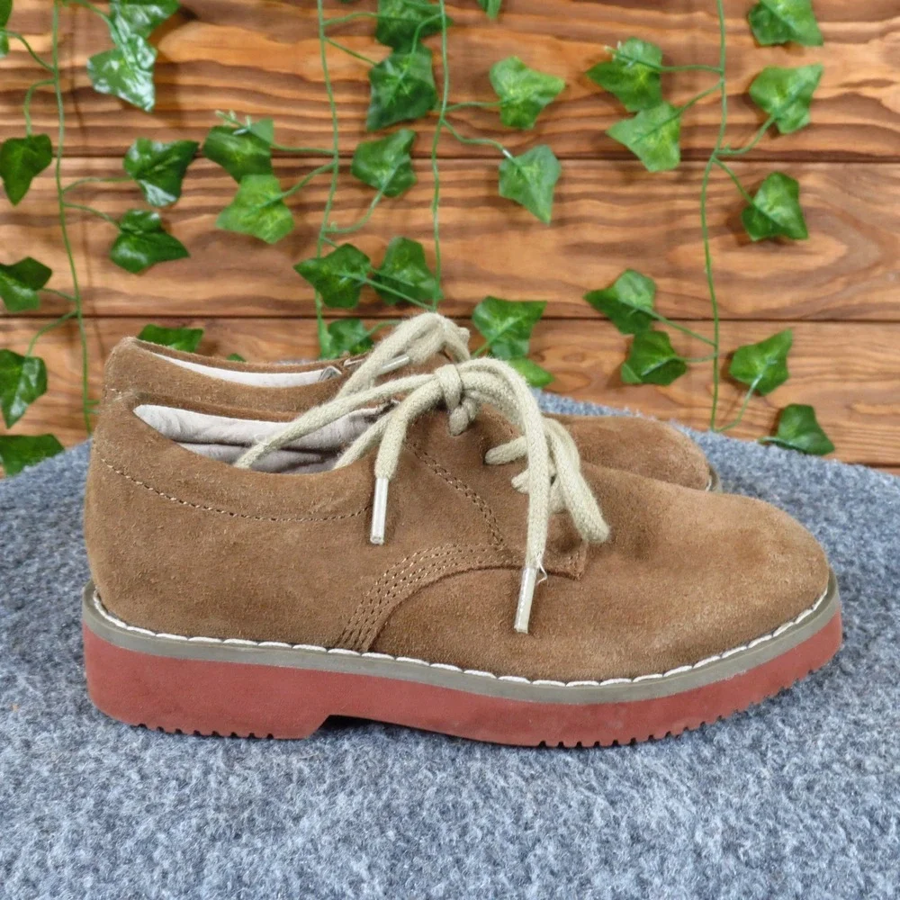 Tucker + Tate Boys Toddler 9.5 Brown Suede Oxford Shoes Classic‎ Lace Up